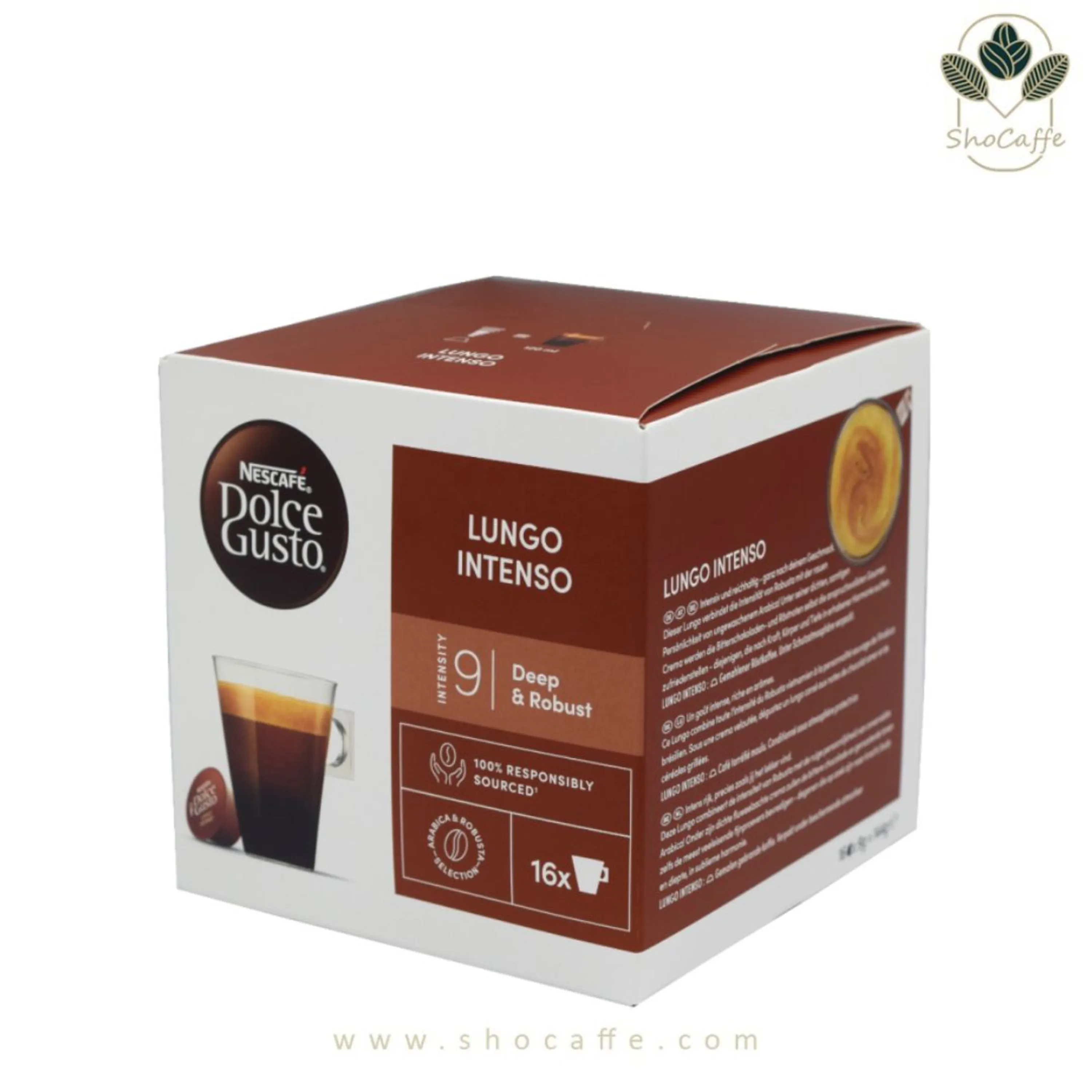 کپسول قهوه دولچه گوستو مدل لانگو اینتنسو Lungo Intenso